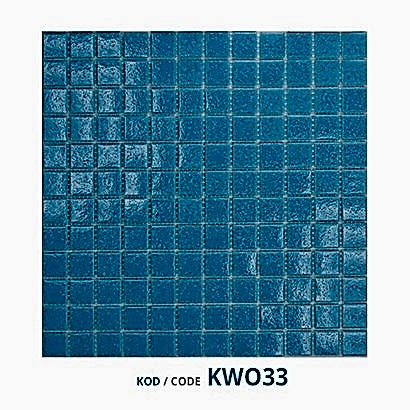 Oxygen Havuz Mavi Cam Mozaik