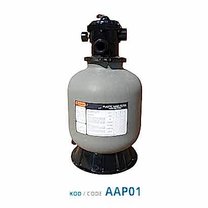 Üstten Vanalı Plastik Kum Filtreleri