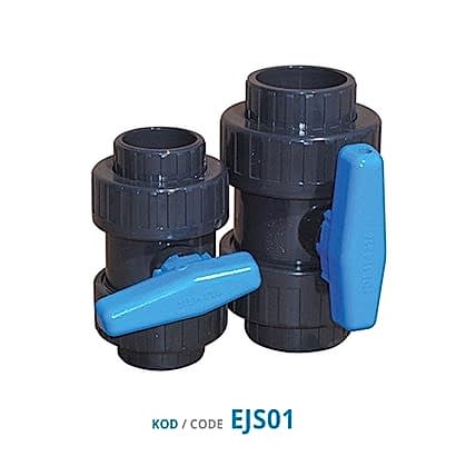 Plimex U-PVC Küresel Su Vanaları (İçten Yap)