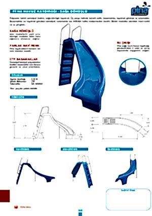 Pina Havuz Kaydırağı- Sağa Dönüşlü 