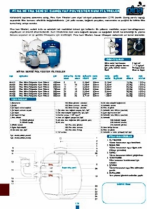Pina Mitra Serisi Camelyaf Polyester Kum Filtreler