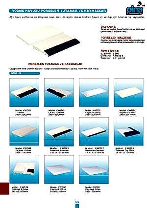 Yüzme Havuzu Porselen Tutamak ve Kaymazlar 